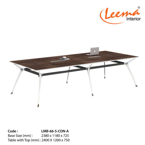 Leema Modern Metal Base Conference Table  |  Code : LMB-66-5-CON-A