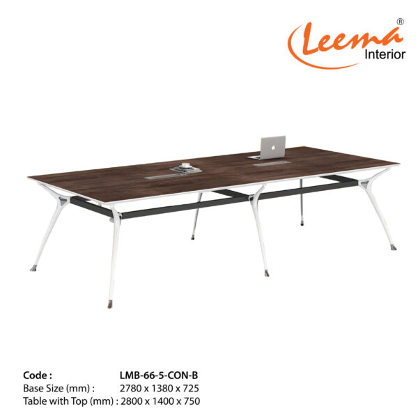 Leema Modern Metal Base Conference Table  |  Code : LMB-66-5-CON-B